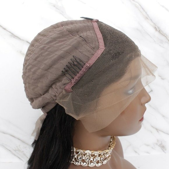 100% Human Hair Lace Front YAKI, Straight 24" inch - Picture 5 of 6